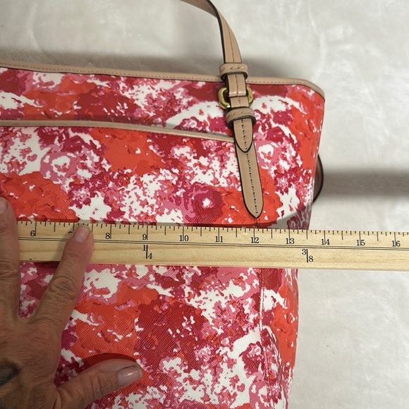 Coach Peyton Floral Print Zip Tote Coated Canvas Large F31342 Never Used - Picture 11 of 14